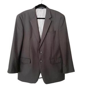 CROFT & BARROW Blazer Mens 42 Sport Coat Silver Gray Travel Suit Jacket 42R